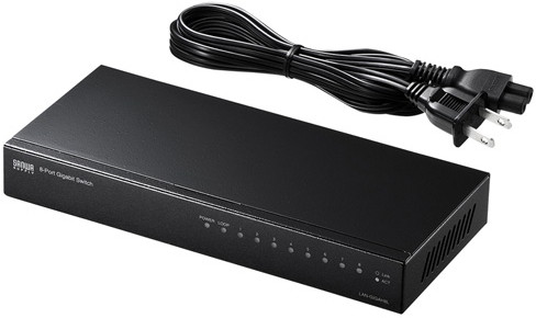 サンワサプライ Giga対応スイッチングハブ（8ポート）ループ検知機能つき LAN-GIGAH8L