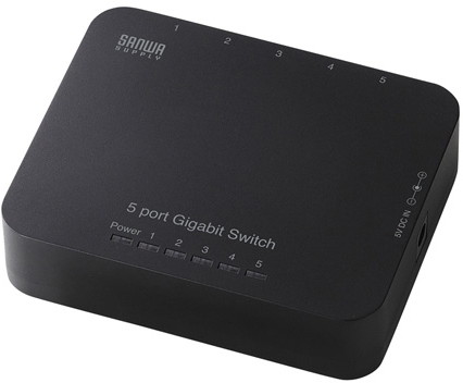 サンワサプライ Giga対応スイッチングハブ（5ポート） LAN-GIH5APN
