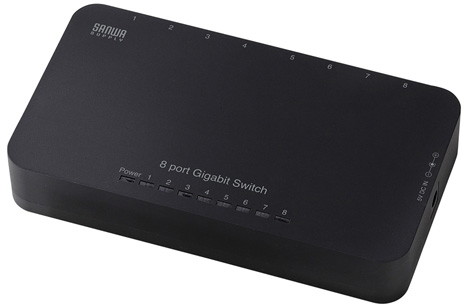 サンワサプライ Giga対応スイッチングハブ（8ポート） LAN-GIH8APN