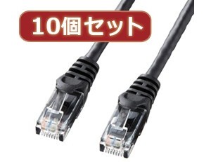 10個セットサンワサプライ カテゴリ6UTPLANケーブル LA-Y6-03BKX10
