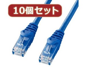 10個セットサンワサプライ カテゴリ6UTPLANケーブル LA-Y6-03BLX10