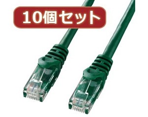 10個セットサンワサプライ カテゴリ6UTPLANケーブル LA-Y6-03GX10