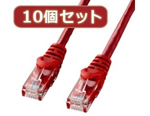 10個セットサンワサプライ カテゴリ6UTPLANケーブル LA-Y6-03RX10 6,386円