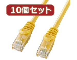 10個セットサンワサプライ カテゴリ6UTPLANケーブル LA-Y6-03YX10