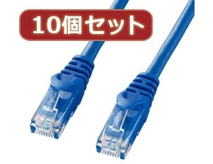 10個セットサンワサプライ カテゴリ6UTPLANケーブル LA-Y6-05BLX10