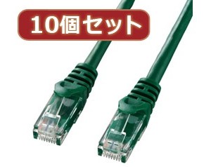 10個セットサンワサプライ カテゴリ6UTPLANケーブル LA-Y6-05GX10
