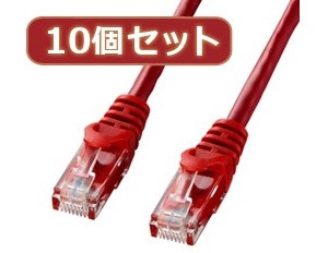 10個セットサンワサプライ カテゴリ6UTPLANケーブル LA-Y6-05RX10 7,569円