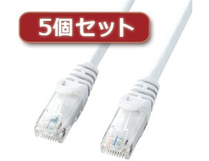 5個セット サンワサプライ カテゴリ6UTPLANケーブル LA-Y6-10WX5 7,303円