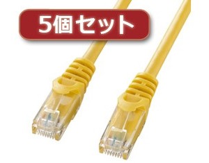 5個セット サンワサプライ カテゴリ6UTPLANケーブル LA-Y6-10YX5