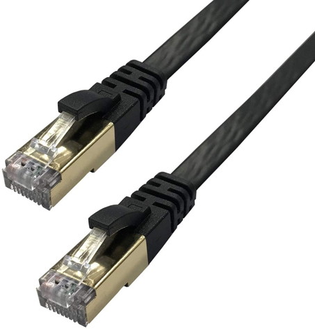 10個セット Lazos 高耐久高速フラットLANケーブル 1m L-LNC1X10