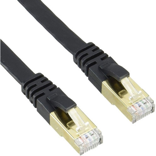 5個セット Lazos 高耐久高速フラットLANケーブル 7m L-LNC7X5