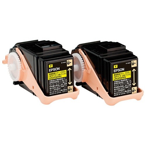 EPSON 環境推進トナー イエロー （Mサイズ×2） LPC3T33YPV