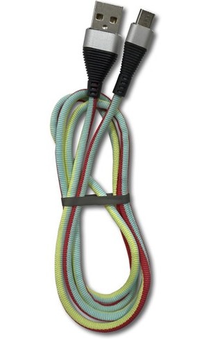 20個セット Lazos Type-Cケーブル グリーンレッド L-TC-M3X20