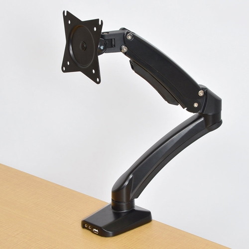 サンコー USBポート＆オーディオコネクタ付き 4軸式ガスショックモニターアーム（シングル） MARM1470 6,213円