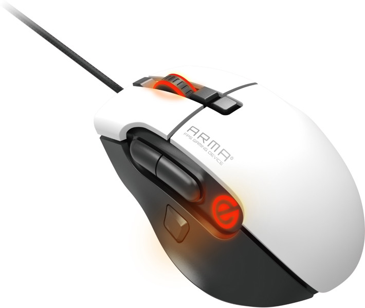 ゲーミングマウス/ARMA/光学式/16000dpi/8ボタン/有線/ホワイト M-ARMA50WH