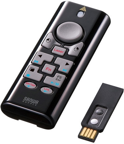 サンワサプライ 2.4G＆BT4.0プレゼンテーションマウス MA-WPR10BK