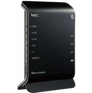 NEC 11ac対応 867＋300Mbps 無線LANルータ（親機単体） PA-WG1200HP3