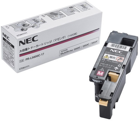 NEC 大容量トナーカートリッジ（マゼンタ） PR-L5600C-17
