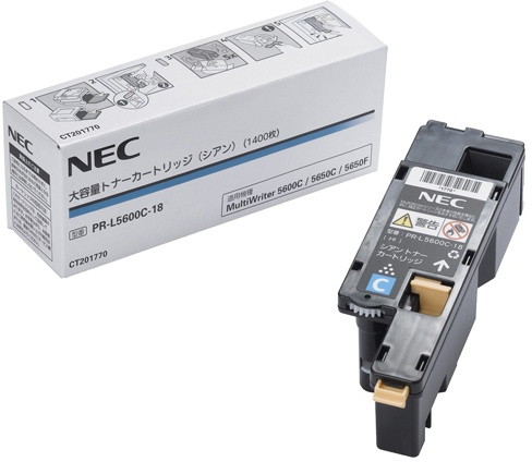 NEC 大容量トナーカートリッジ(シアン) PR-L5600C-18 6,036円