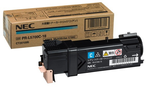 NEC 大容量トナーカートリッジ（シアン） PR-L5700C-18