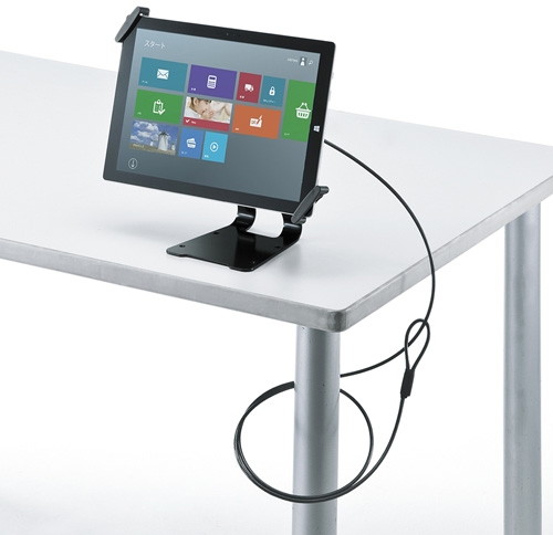 サンワサプライ タブレット汎用セキュリティ10～13インチ対応（eセキュリティ・ブラック） SLE-31STB13BK 7,000円