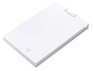 BUFFALO 耐振動・耐衝撃 USB3.1（Gen1）対応 ポータブルSSD 240GB ホワイト SSD-PG240U3-WA