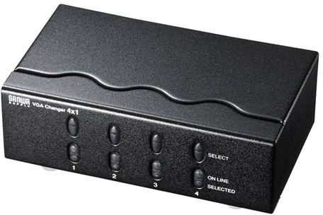 サンワサプライ ディスプレイ切替器（ミニD-sub（HD）15pin用）・4回路 SW-EV4N
