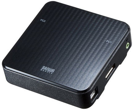 サンワサプライ DisplayPort対応手元スイッチ付きパソコン自動切替器（2:1） SW-KVM2WDPU