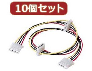 10個セットサンワサプライ 電源拡張ケーブル（0.53m） TK-PW723X10