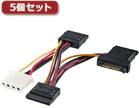 5個セット サンワサプライ SATA電源拡張ケーブル TK-PWSATA6X5 6,354円