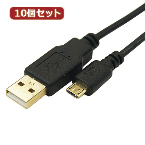 変換名人 10個セット 極細USBケーブルAオス-microオス 5m USB2A-MC/CA500X10 7,632円