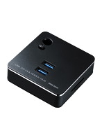 サンワサプライ LANポート付USB3.0ハブ USB-3HC201BK