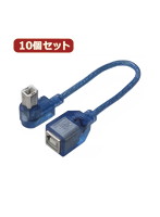 DMM.com [変換名人 10個セット USB BtypeL型ケーブル延長20（右L