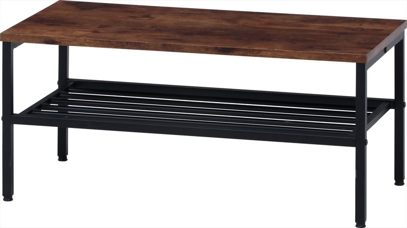 リビングテーブル棚付 ナビア