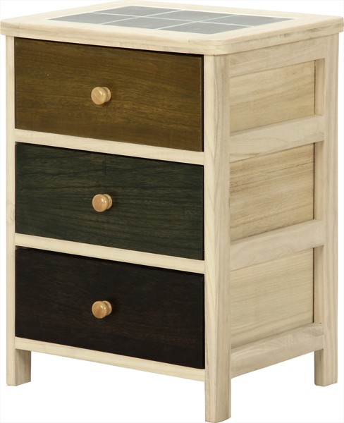 桐製 マルチカラフル3段ボックス シンクエ 2