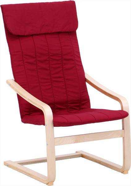 リラックスチェアー スリム ワインレッド