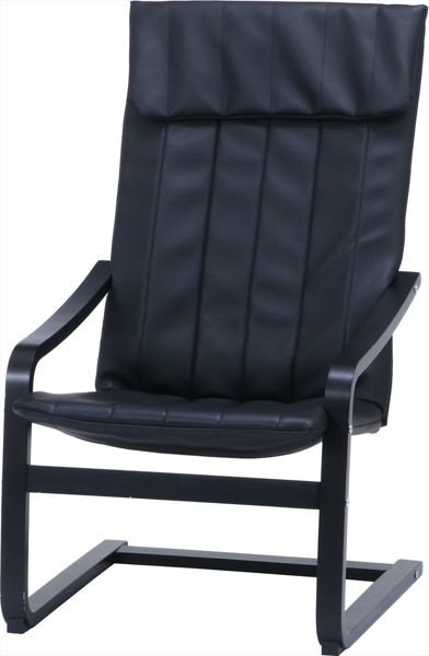 【新品・送料無料】リラックスチェアー　スリムＰＵ　ＢＫ　ＰＶＣ リラックスチェアー スリムPU BK PVC