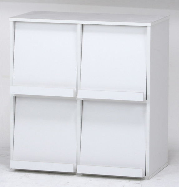 ディスプレイラック 4マス ホワイト DP8085WH 87008