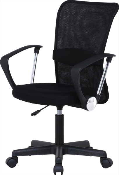 メッシュバックチェアー ハンター 肘付 BK