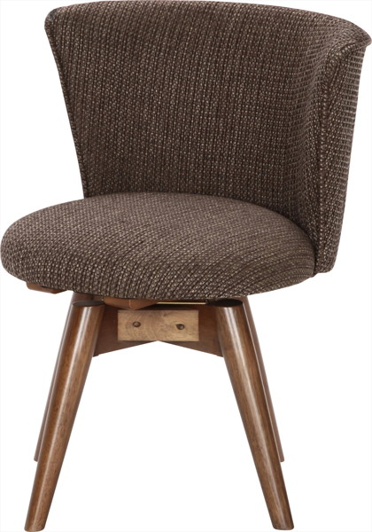 ダイニングチェア クラム ファブリック BR