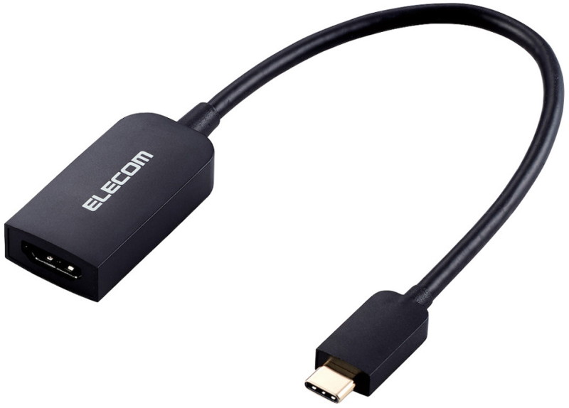 Type-C映像変換アダプタ/TypeC-HDMI/60Hz/ブラック AD-CHDMIQBK2 4,666円