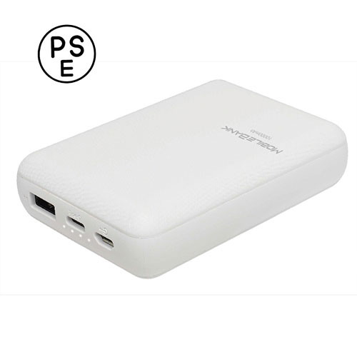 エアージェイ 10000mAh 大容量コンパクトモバイルバッテリー ホワイト MB-SC10000WH