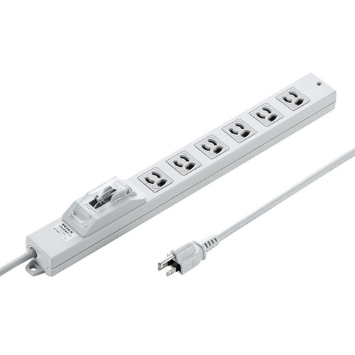 サンワサプライ 漏電ブレーカータップ TAP-BR36L-3