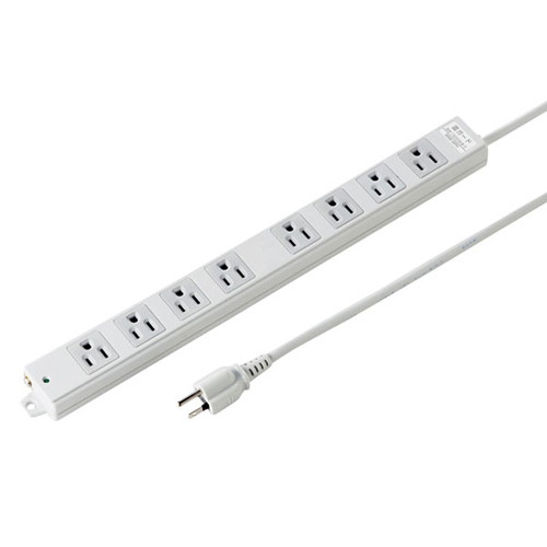 サンワサプライ 工事物件雷ガードタップ（3P・マグネット付・8個口・3m） TAP-K8NSP-3