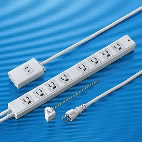 サンワサプライ 抜け止めタップ（手元集中スイッチ付き） TAP-MG3812N