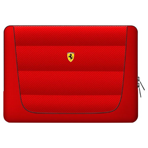 Ferrari 公式ライセンス品 13インチノートパソコン用バッグ レッド FECS13RE
