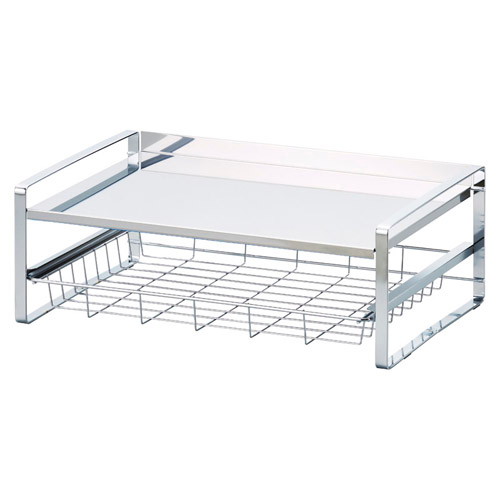 スライド棚付きステンレス天板トースターラック K10705116 5,529円