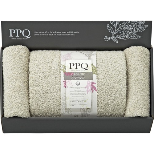 オーガニックコットンバスタオル＆フェイスタオル2P L4188155