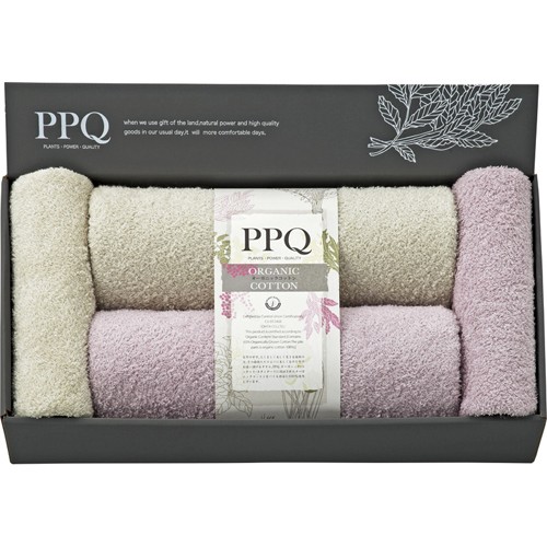 オーガニックコットンバスタオル2P＆フェイスタオル2P B5160108