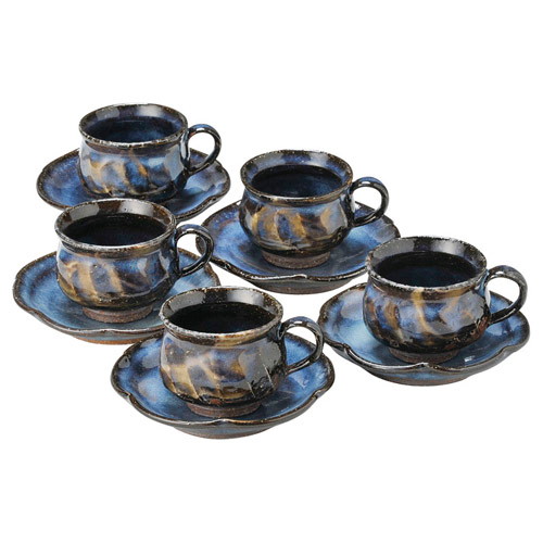 清玩作 藍流珈琲セット K11105119